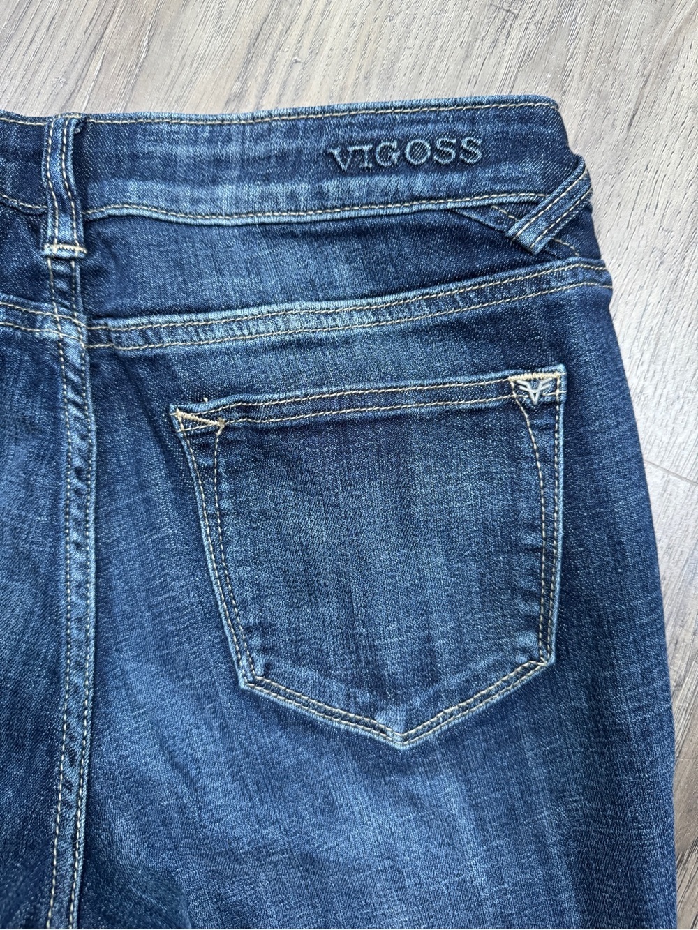 Vigoss THE JAGGER Straight Women's Distressed Button Fly Jeans - Size W27 / L26 - Picture 12 of 14